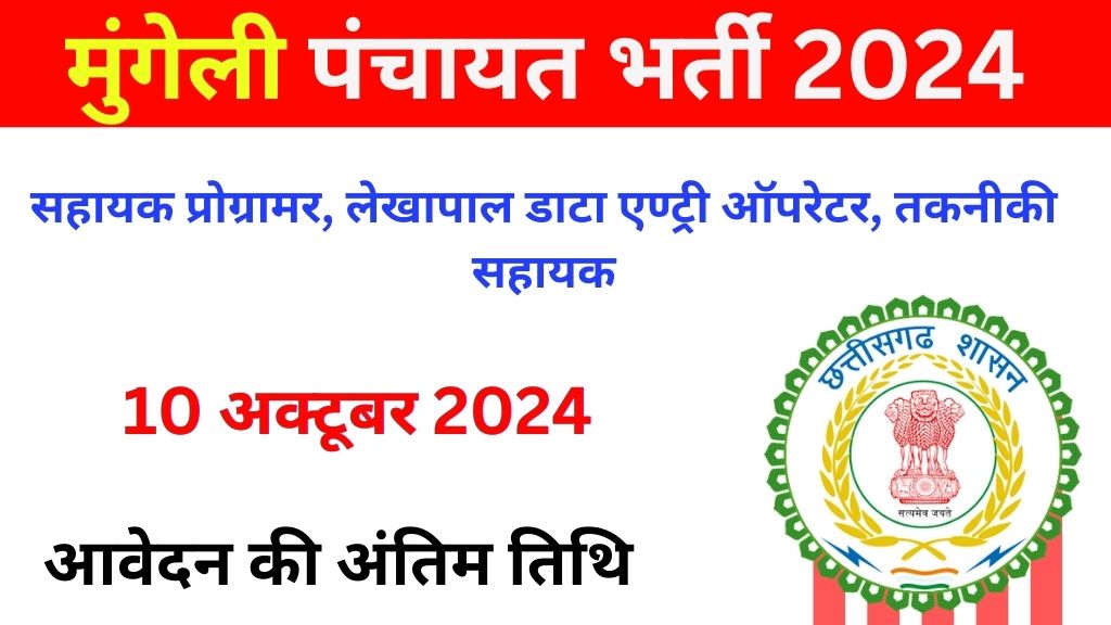 Zila Panchayat Mungeli Vacancy 2024