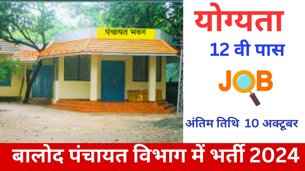 Zila Panchayat Balod Bharti 2024