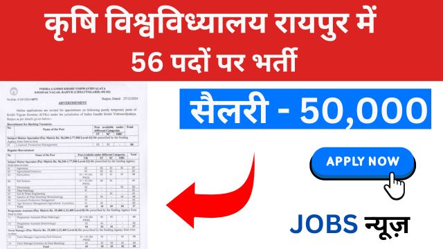 Igkv Raipur Bharti 2025